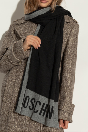 Scarf with logo od Moschino