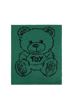 Scarf with bear motif od Moschino