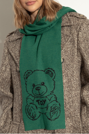 Scarf with bear motif od Moschino