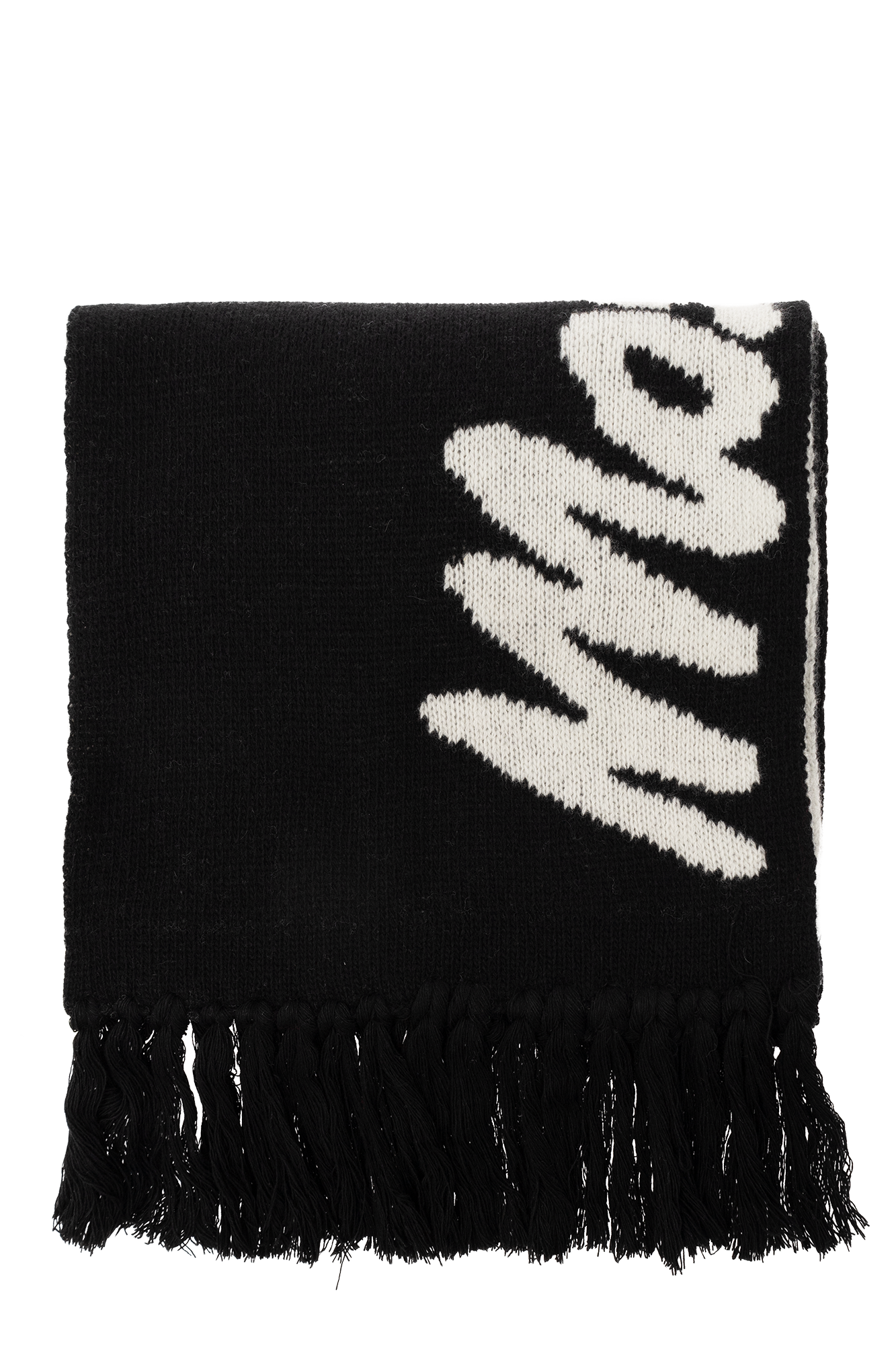 Black Scarf with logo Moschino - Vitkac Spain