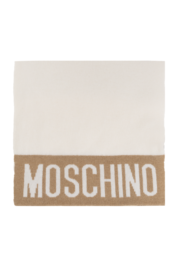 Scarf with logo od Moschino