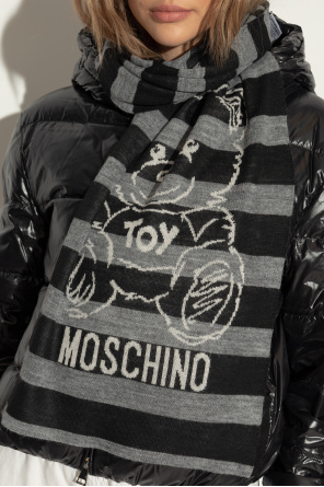 Scarf with striped pattern od Moschino