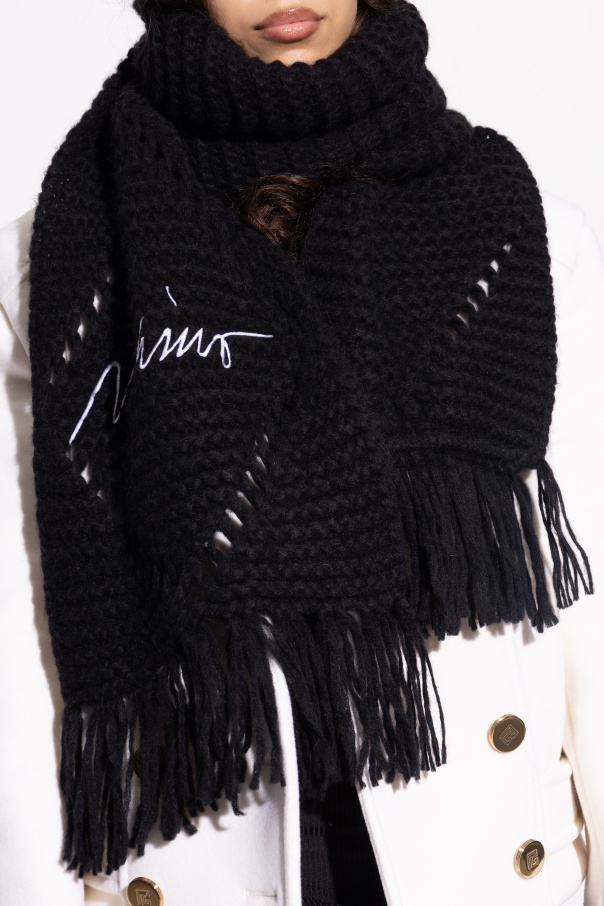 Moschino Scarf with embroidered logo