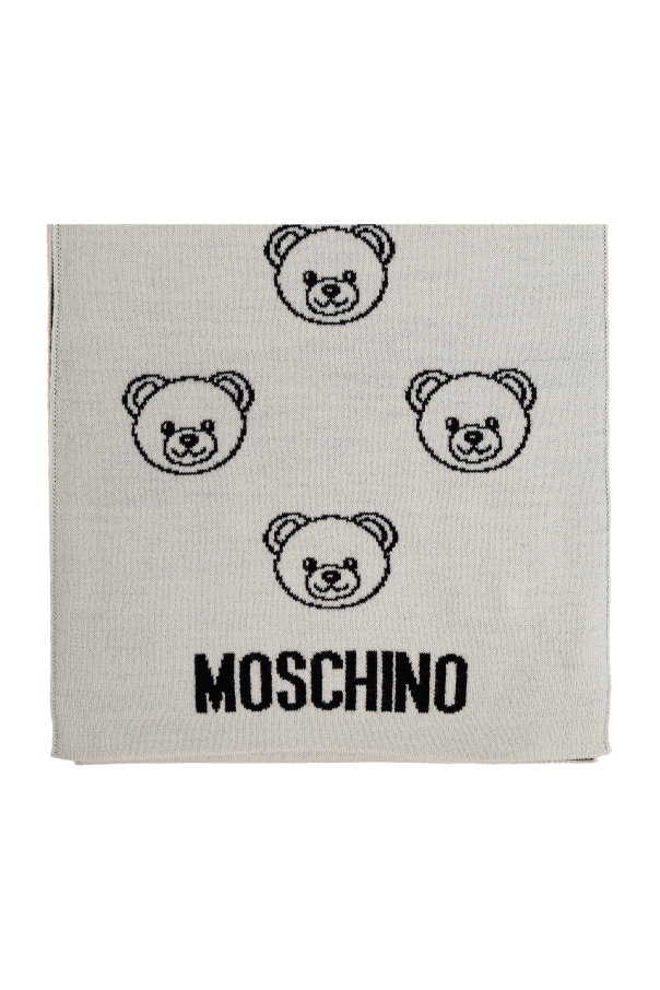 Scarf with a characteristic teddy bear motif, zdjęcie 1 Scarf with a characteristic teddy bear motif od Moschino