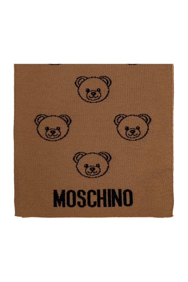 Scarf with a characteristic teddy bear motif, zdjęcie 1 Scarf with a characteristic teddy bear motif od Moschino