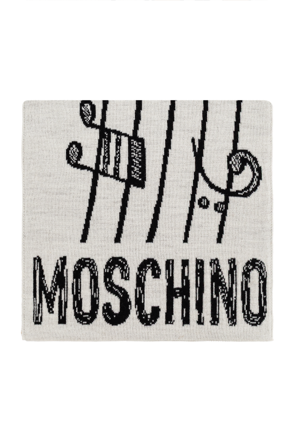 Scarf with a characteristic teddy bear motif, zdjęcie 1 Scarf with a characteristic teddy bear motif od Moschino