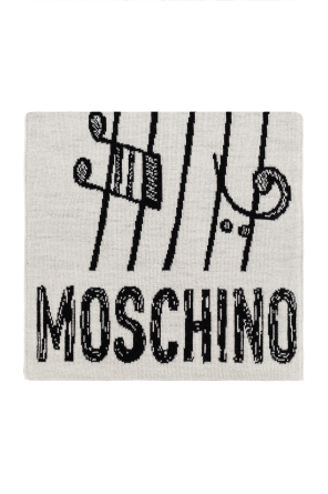 Scarf with a characteristic teddy bear motif