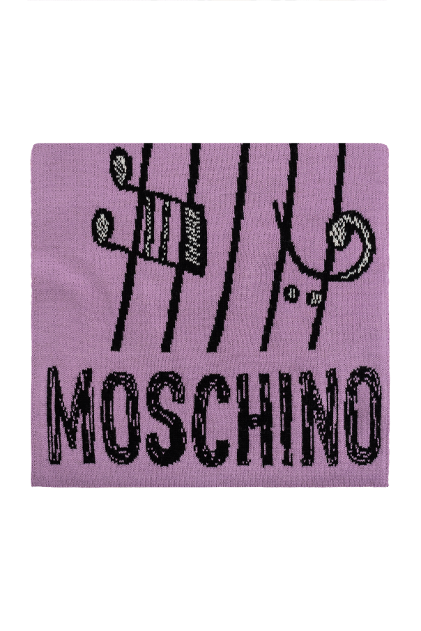 Scarf with a characteristic teddy bear motif, zdjęcie 1 Scarf with a characteristic teddy bear motif od Moschino