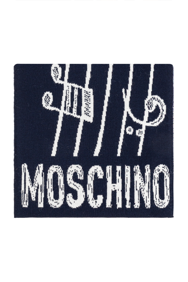 Scarf with a characteristic teddy bear motif, zdjęcie 1 Scarf with a characteristic teddy bear motif od Moschino