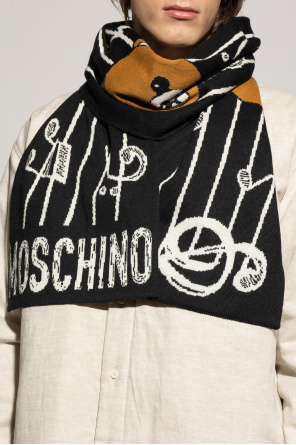 Moschino Scarf with a characteristic teddy bear motif