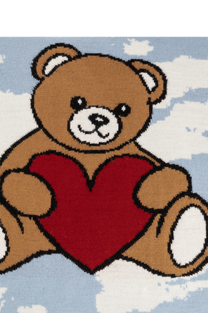 Moschino Scarf with a characteristic teddy bear motif