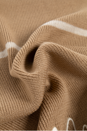 Moschino Wool scarf with logo