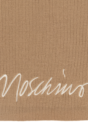 Moschino Wool scarf with logo