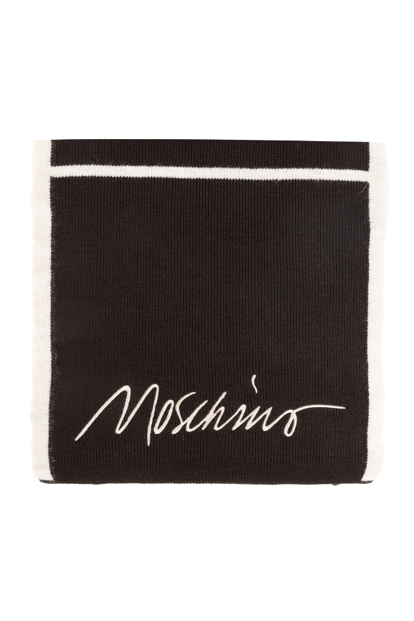 Scarf with logo od Moschino