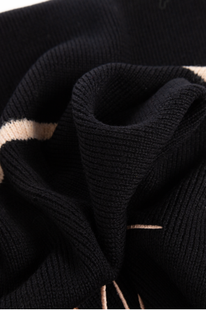 Moschino Wool scarf with logo