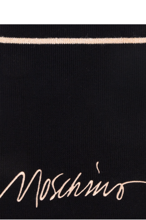 Moschino Wool scarf with logo