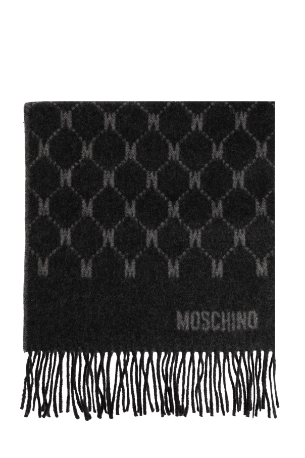 Cashmere scarf with monogram od Moschino