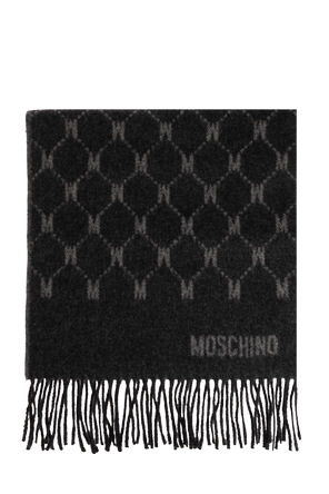 Cashmere scarf with monogram