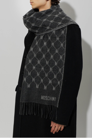 Moschino Cachecol de caxemira com monograma