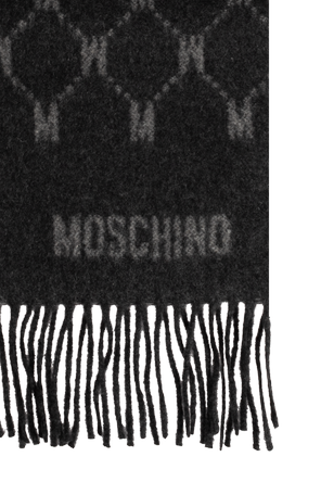 Moschino Kašmírový šál s monogramem