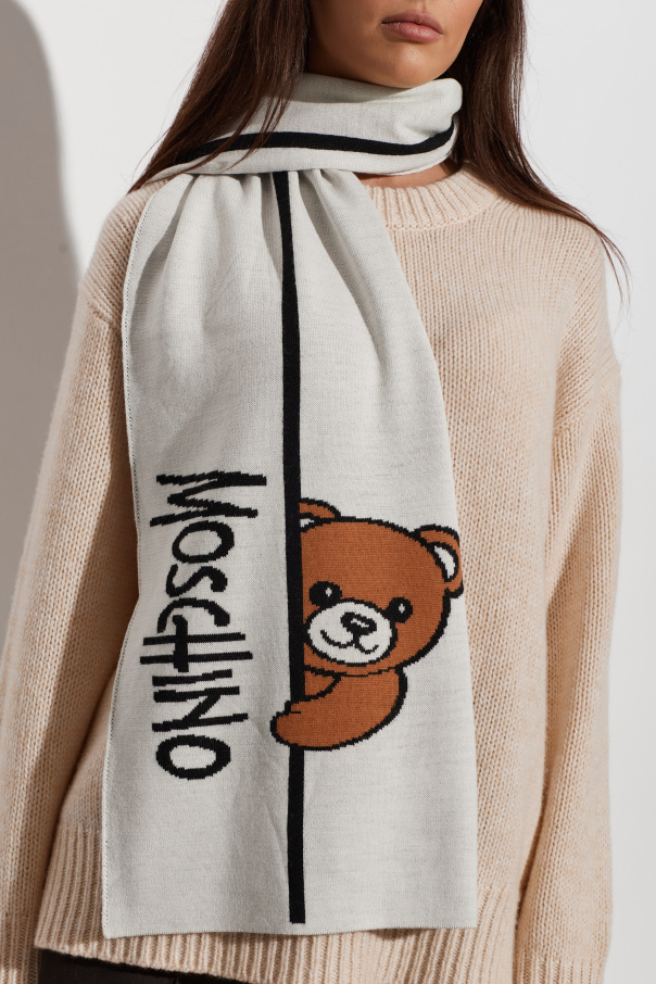 Moschino Scarf with a distinctive teddy bear motif