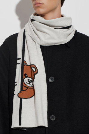 Moschino Scarf with a distinctive teddy bear motif