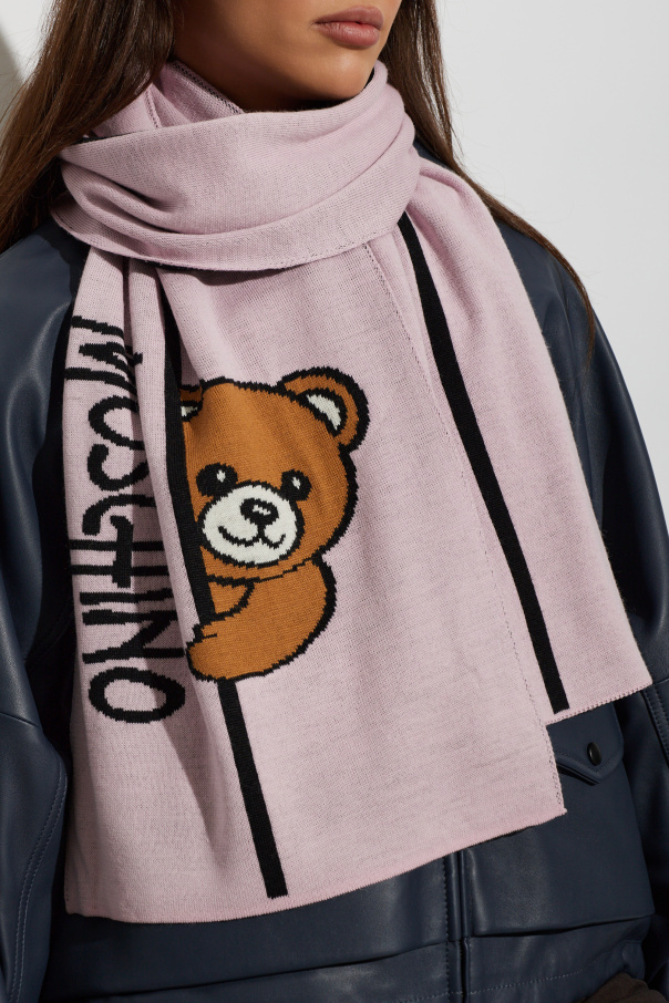 Moschino Scarf with a distinctive teddy bear motif