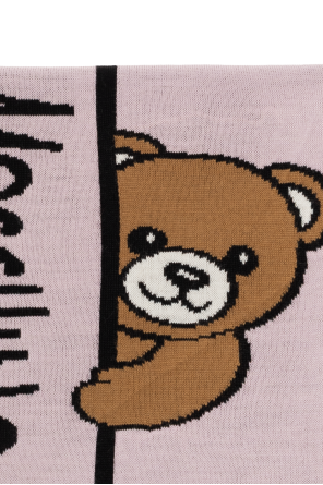 Moschino Scarf with a distinctive teddy bear motif