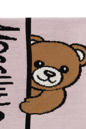 Moschino Scarf with a characteristic teddy bear motif