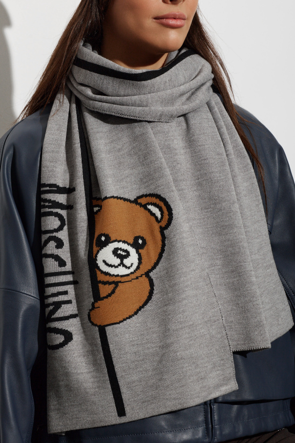 Moschino Scarf with a characteristic teddy bear motif