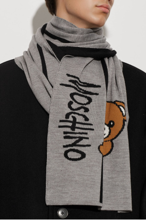 Moschino Scarf with a characteristic teddy bear motif