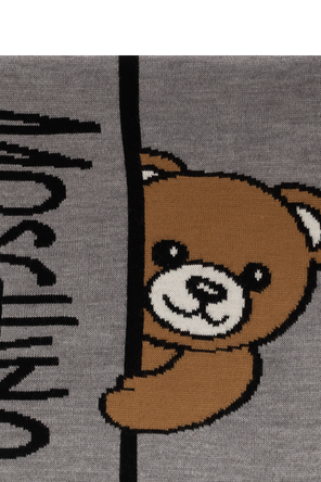 Moschino Scarf with a characteristic teddy bear motif