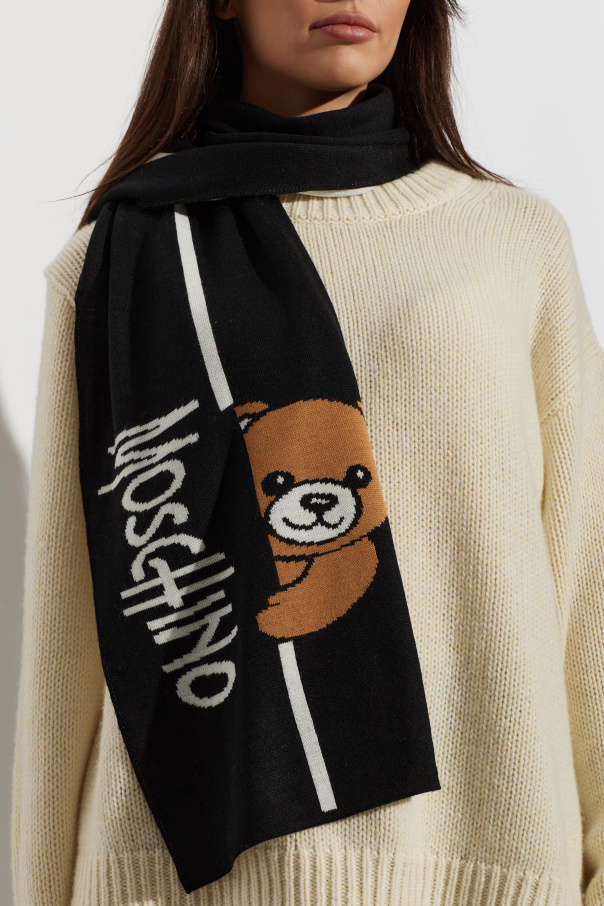 Moschino Scarf with a distinctive teddy bear motif