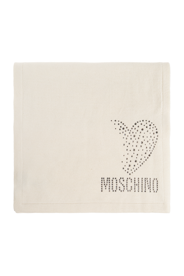 Wool scarf with shimmering sequins od Moschino