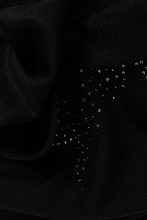 Moschino Wool scarf with shimmering sequins