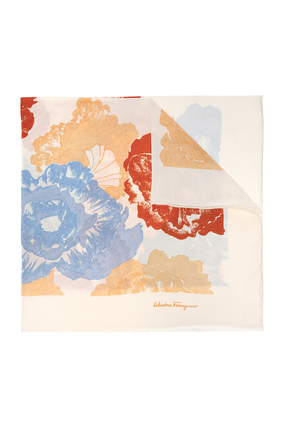 Salvatore Ferragamo Shawl with ‘Poppy‘ print