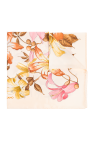 FERRAGAMO Silk shawl with floral motif
