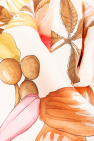 FERRAGAMO Silk shawl with floral motif