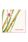 FERRAGAMO Silk shawl with floral motif