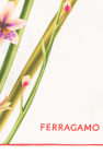 FERRAGAMO Silk shawl with floral motif