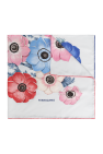 FERRAGAMO Silk scarf with floral motif