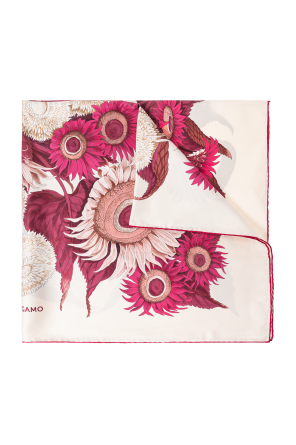 Silk scarf with print