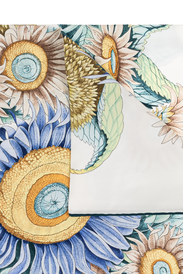 FERRAGAMO Silk scarf with print