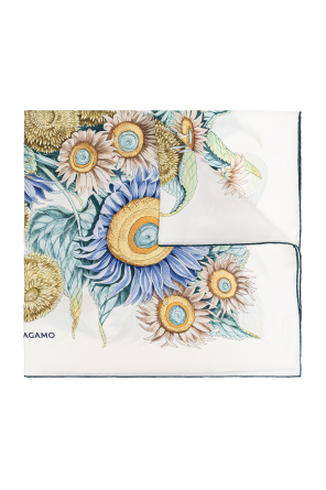 Silk scarf with print