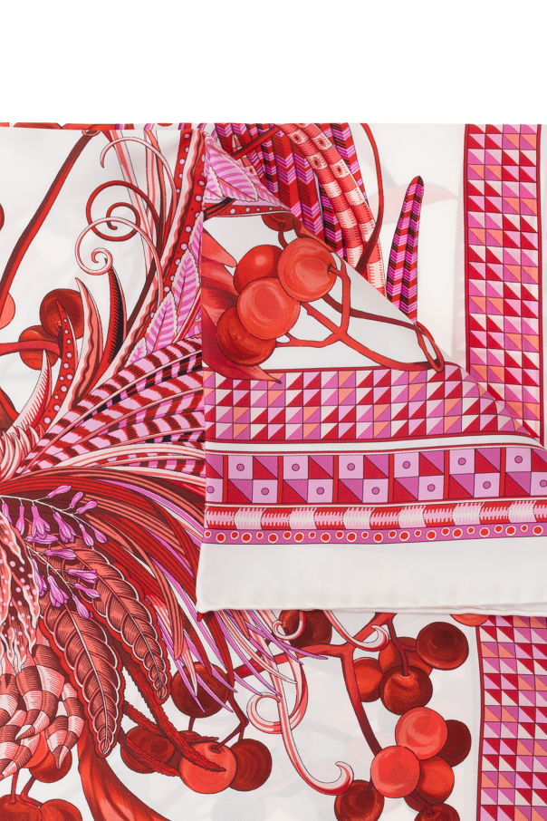 FERRAGAMO Silk scarf with print