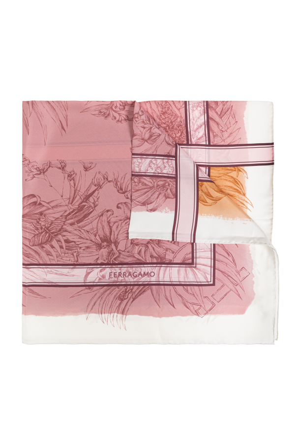 Silk scarf with print od FERRAGAMO