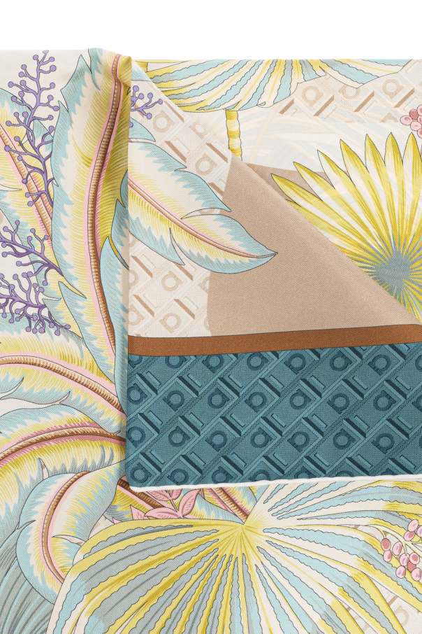 FERRAGAMO Silk scarf with print