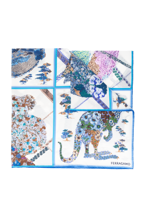 Silk scarf with print