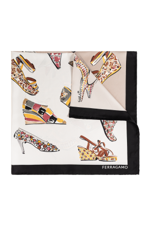 Silk scarf with print