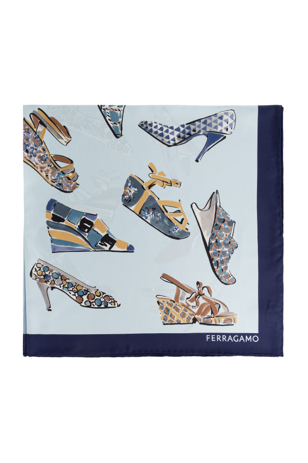 FERRAGAMO Silk scarf with print